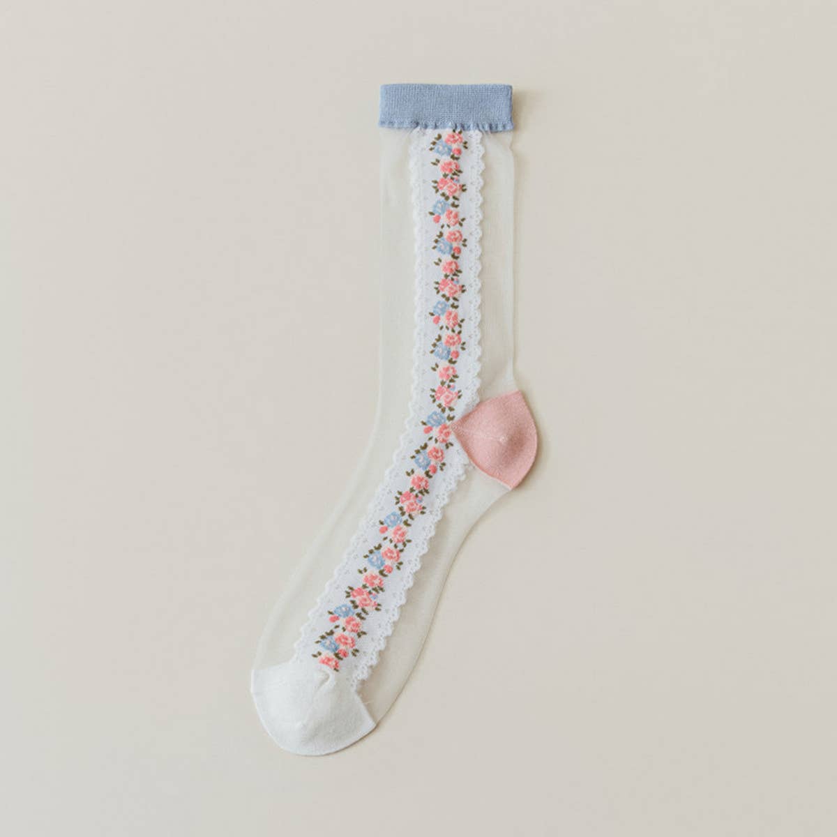 EXQUISITE CASUAL TRANSPARENT SOCKS_CWMS0563