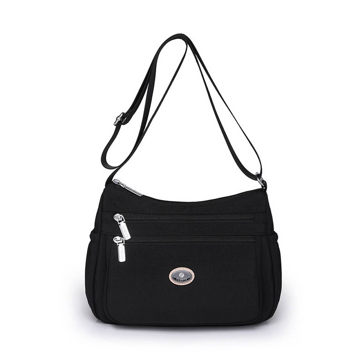 LARGE CAPACITY SIMPLE NYLON SHOULDER MESSENGER BAG_CWAB3521