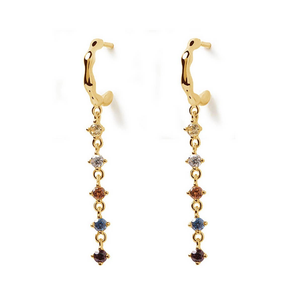 COLORFUL TASSEL FASHIONABLE AND SIMPLE EARRINGS