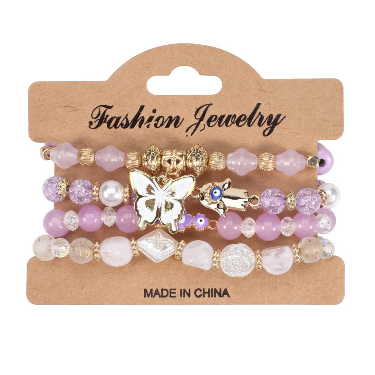 MULTI-LAYER BUTTERFLY AND FLOWER BRACELET