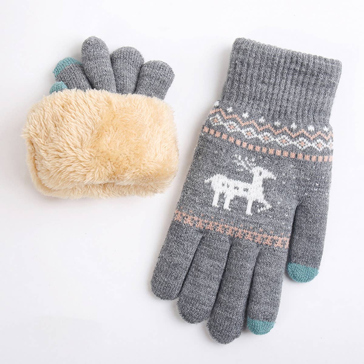 Winter Touchscreen Gloves ? Thick Knit for Women_CWAG0133
