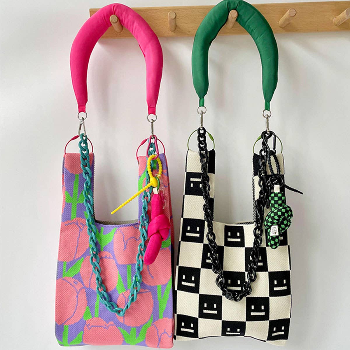 ADJUSTABLE KNITTED SHOULDER STRAP CHAIN BAG STRAP_CWMM1071