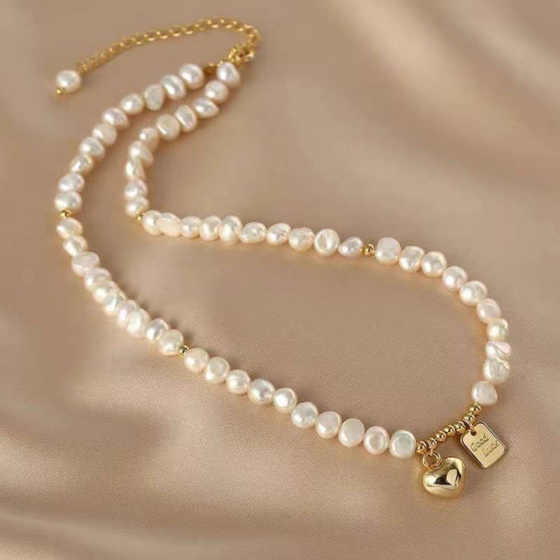 French retro freshwater pearl series necklace