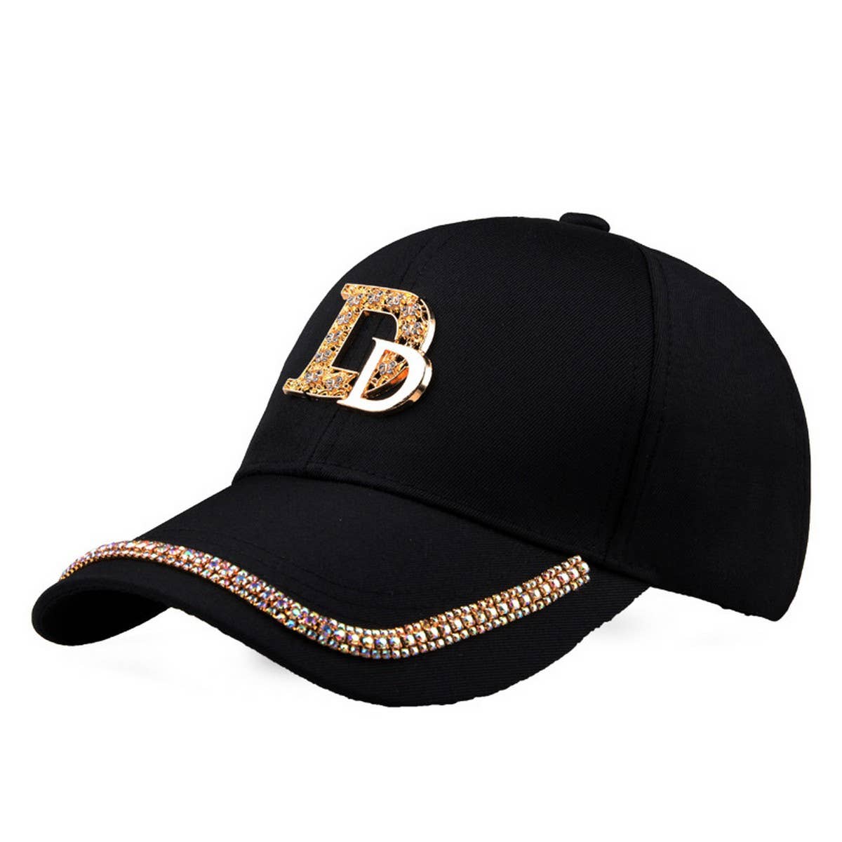 Summer Rhinestone Letter Baseball Cap_CWAH1002
