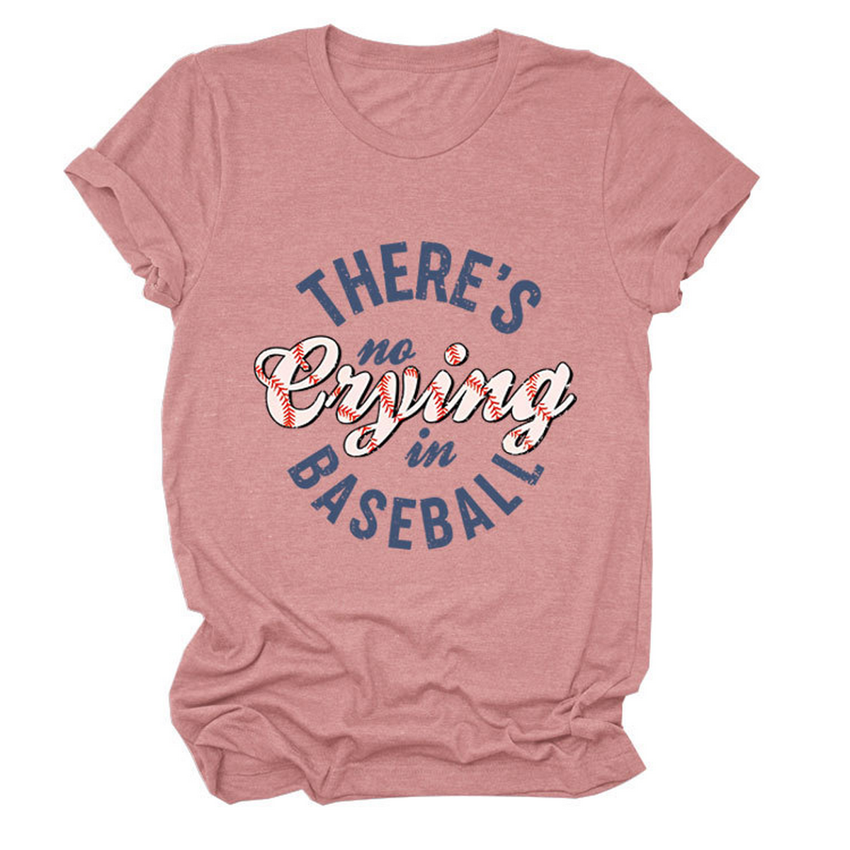 Women?™s ?œNo Crying in Baseball??Graphic Teep_CWTTSL0481