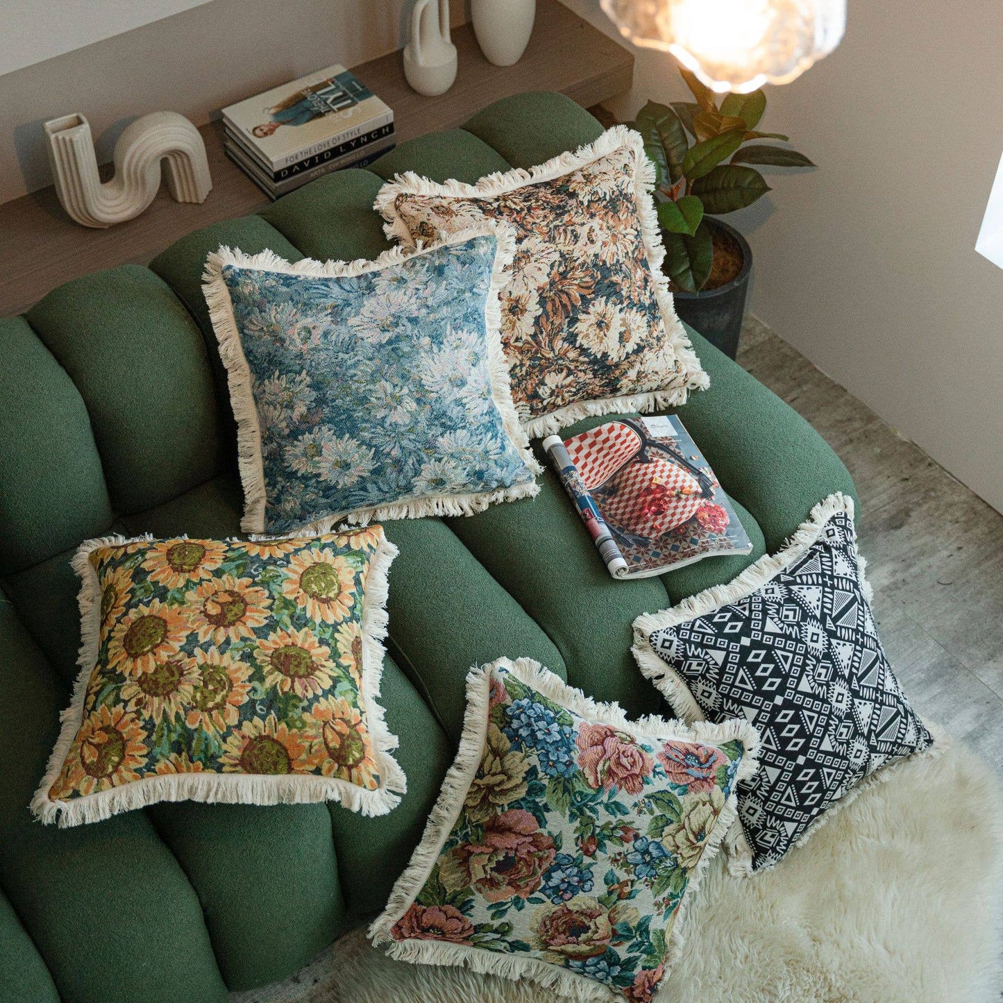 FLORAL PATTERNED COSY PILLOW COVER CASE