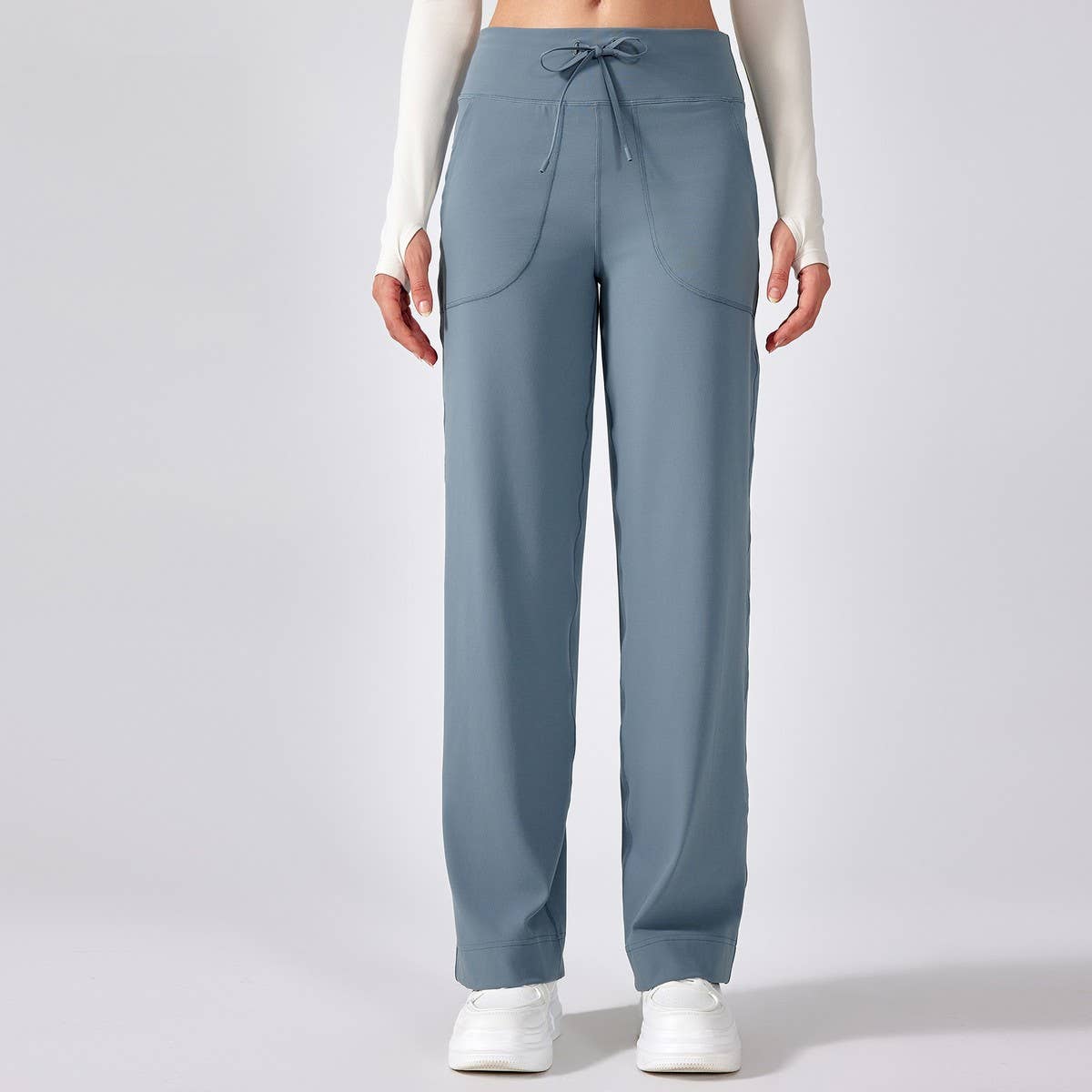 Zero Feel Wide-Leg Yoga Pants with Pockets_CWAB5230