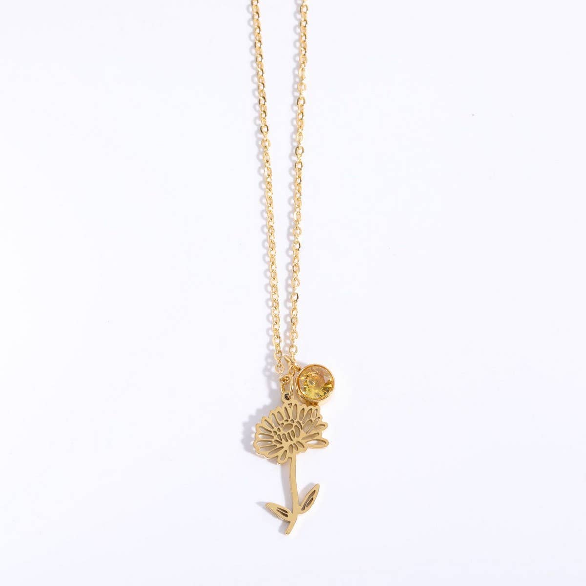 VINTAGE DECEMBER FLOWER ZIRCON PENDANT BRACELET