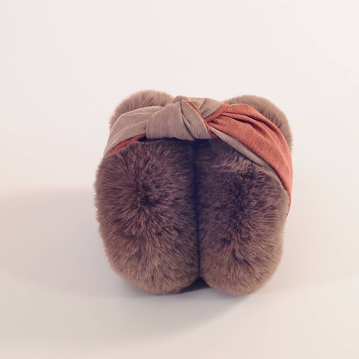 TWO-COLOR CUTE ANTIFREEZE FOLDING EARMUFFS