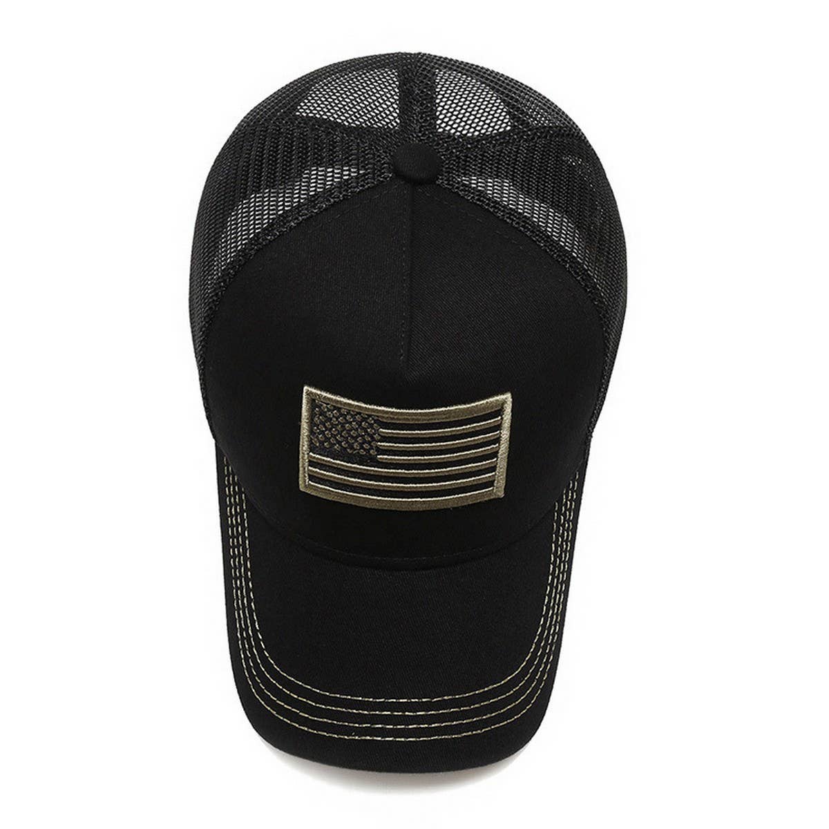 SUMMER MESH HAT EMBROIDERED BASEBALL CAP_CWAH0947