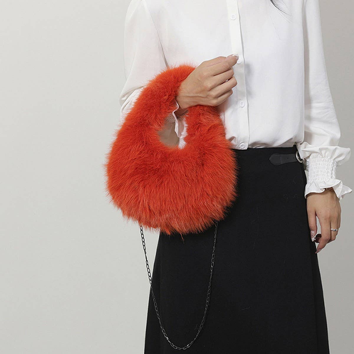 WINTER FASHION ONE-SHOULDER CROSSBODY PLUSH BAG_CWAB3987