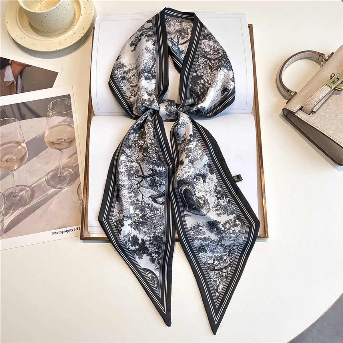 POLKA DOT THIN FASHIONABLE ALL-MATCH HEAD SCARF_CWASC1517