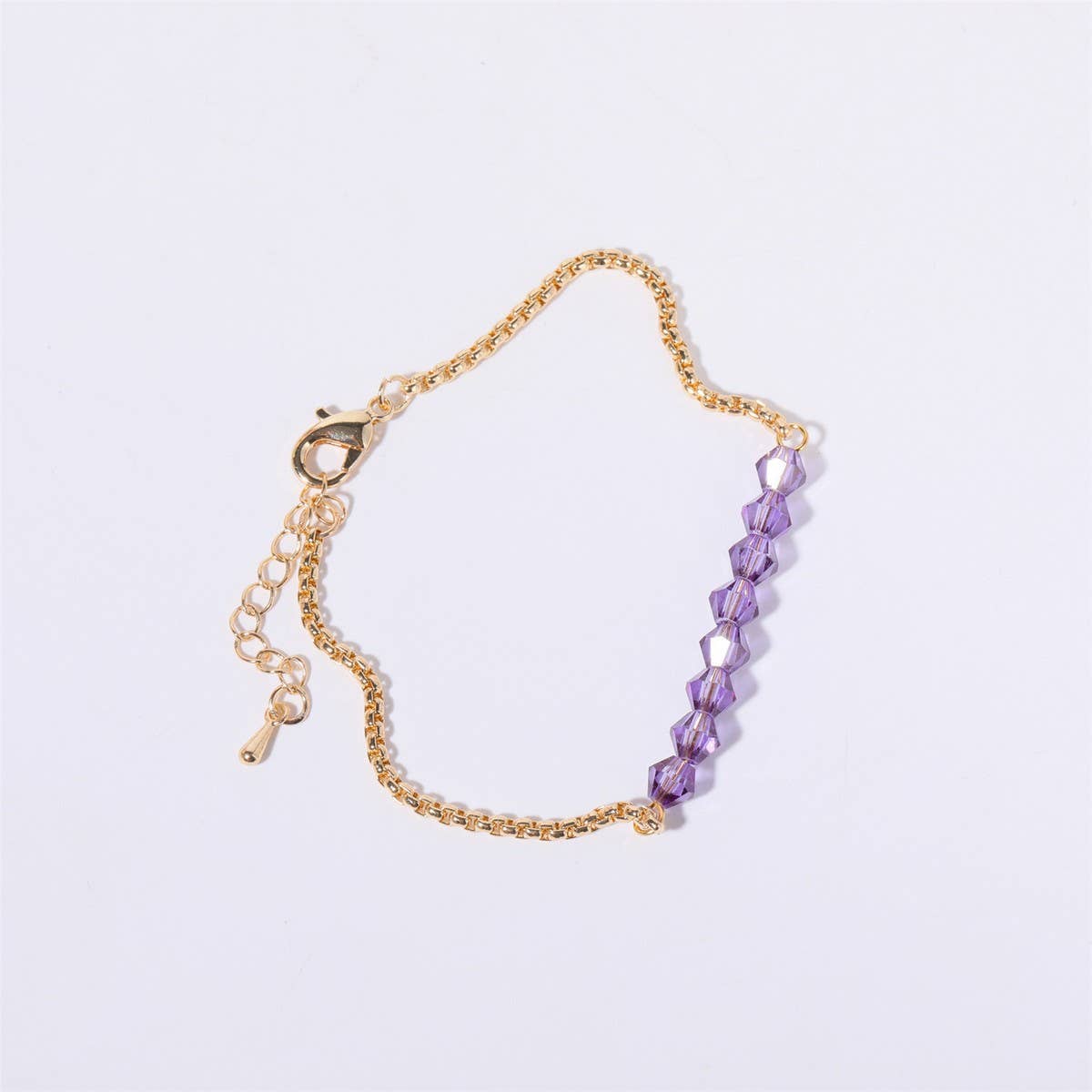 Women's Birthstone Colored Beaded Bracelet
