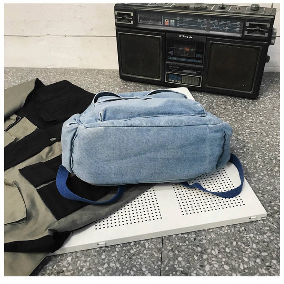 VERSATILE CANVAS BACKPACK LEISURE SHOULDER BAG_CWAB2213
