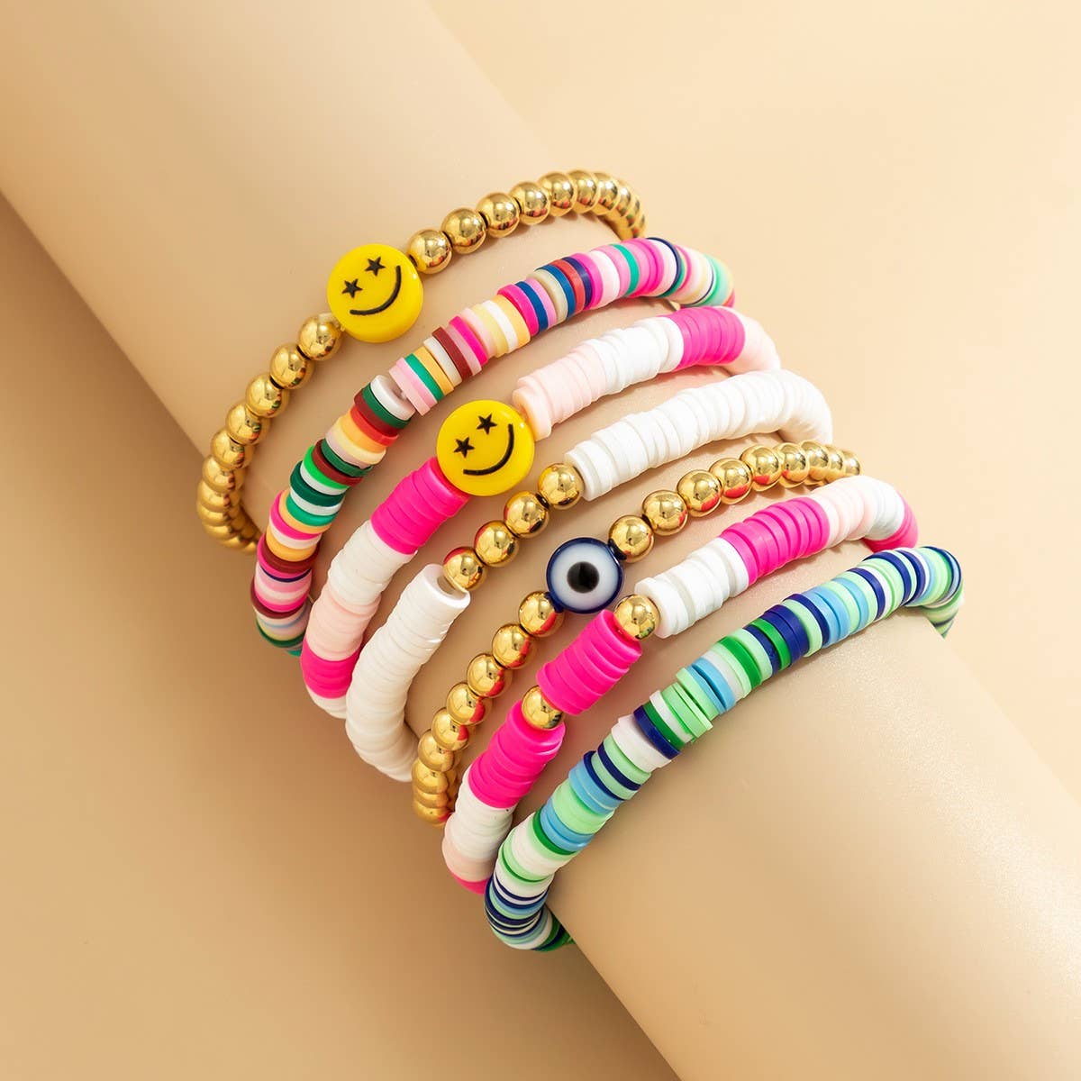 BOHO STAR BEADED BRACELET_CWAJE1483