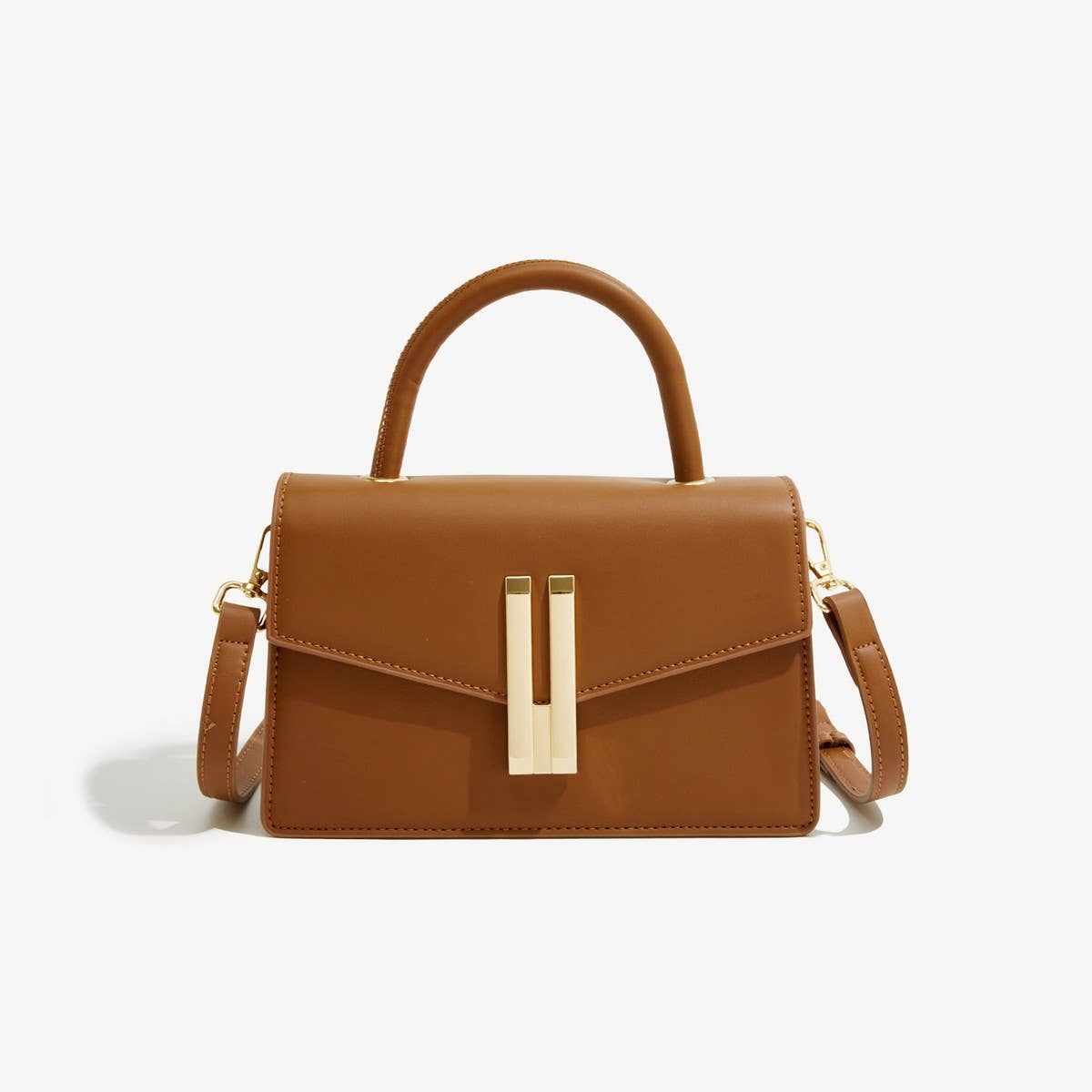 SIMPLE STYLE PERSONALITY LOCK CAN CROSSBODY HANDBAG_CWAB1799