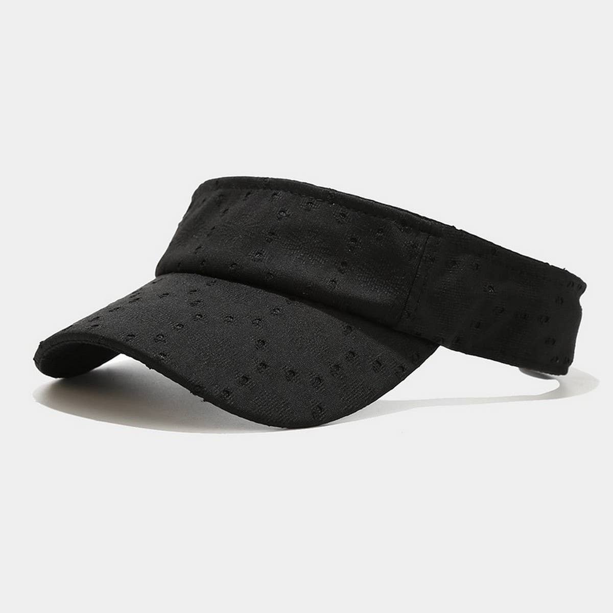 Hollow Dot Design Visor Cap - Breathable Sun Hat_CWAH3313