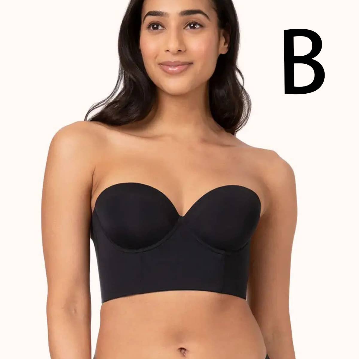 DETACHABLE SHOULDER STRAP BACKLESS TOP bralette-CWMU0045