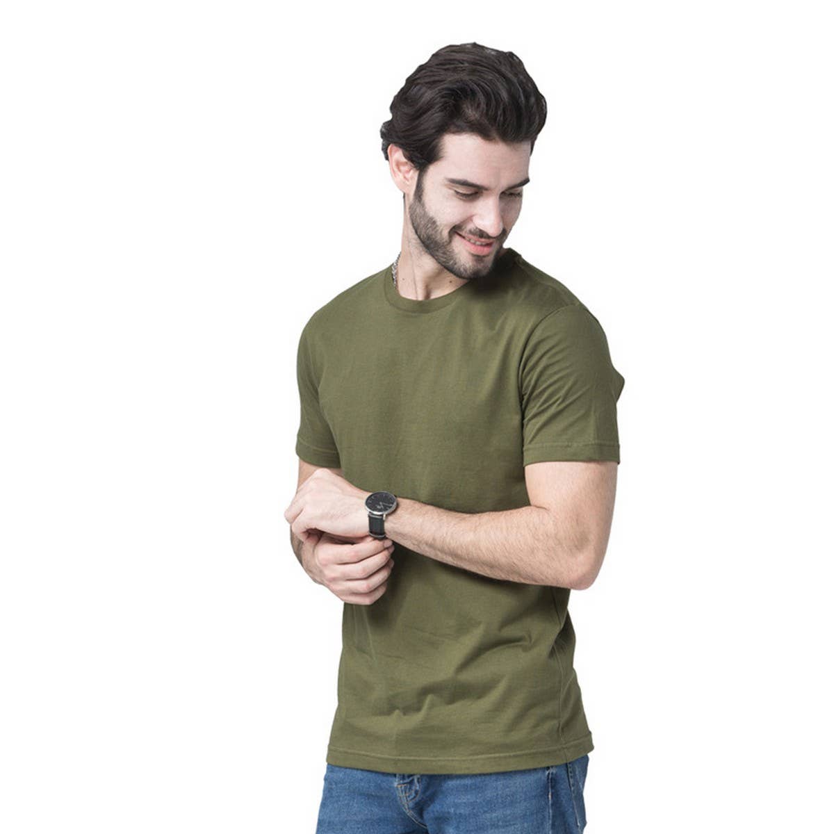 170g Slim Fit Cotton Crewneck Tee – Unisex Basic Shirt