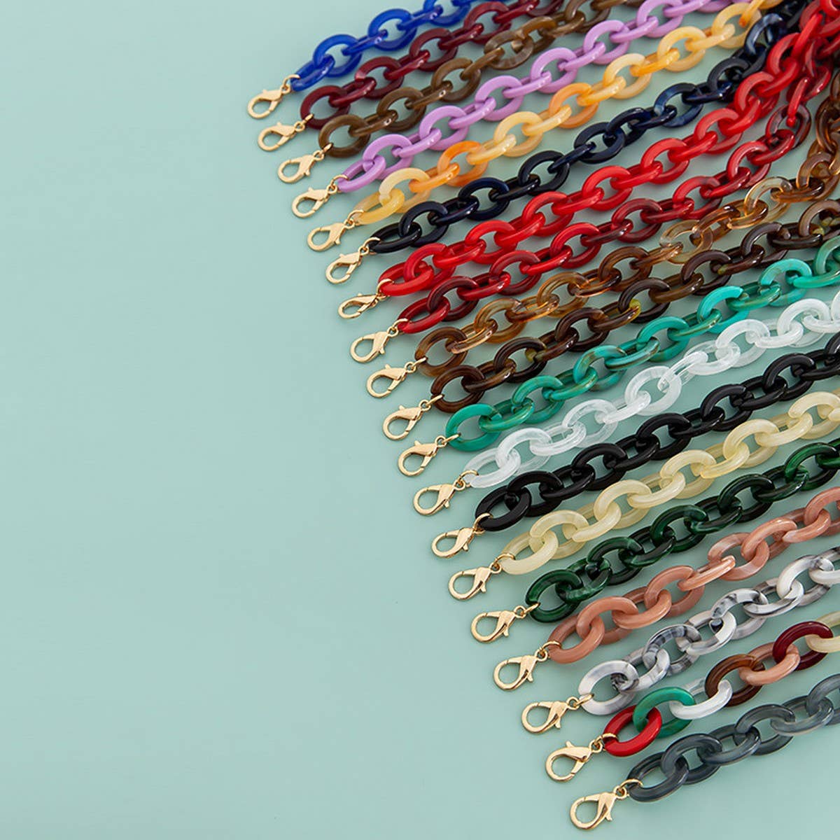 47" Oval 0.67*0.98" Acrylic Chain Bag Strap_CWMM5099