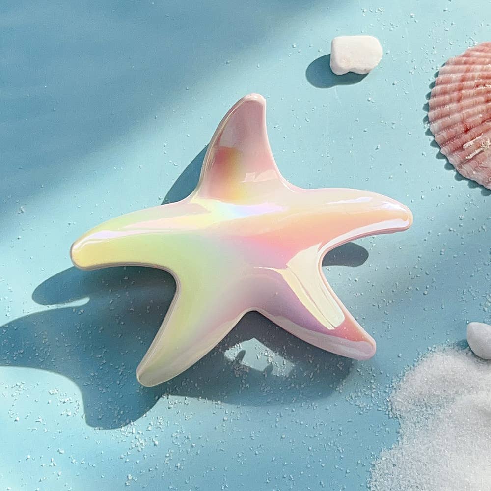 Starfish gradient color electroplated hairpins