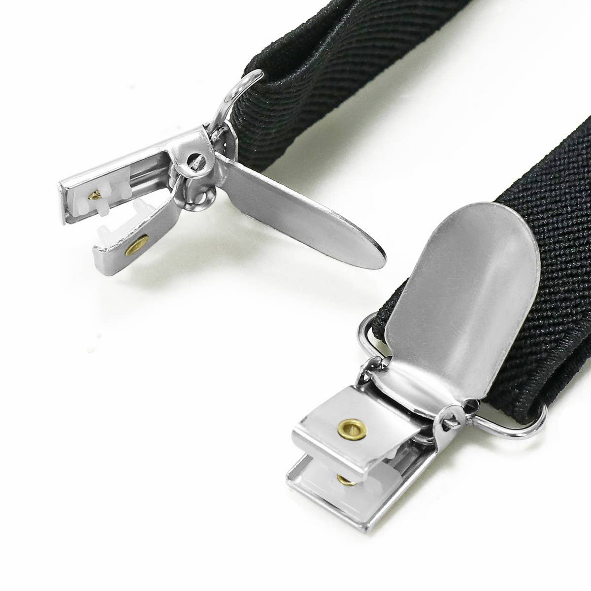 MULTICOLOR SOLID COLOR SUSPENDER CLIP BOW TIE SET