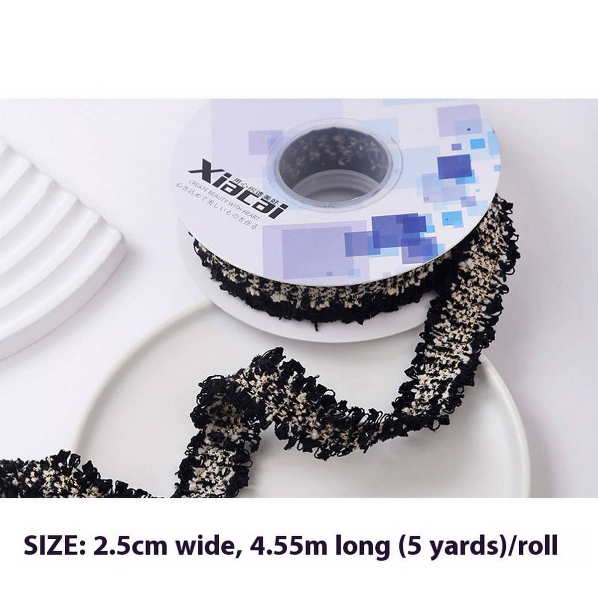 RIBBON TWEED BOUQUET FLOWER WRAP DIY RIBBON