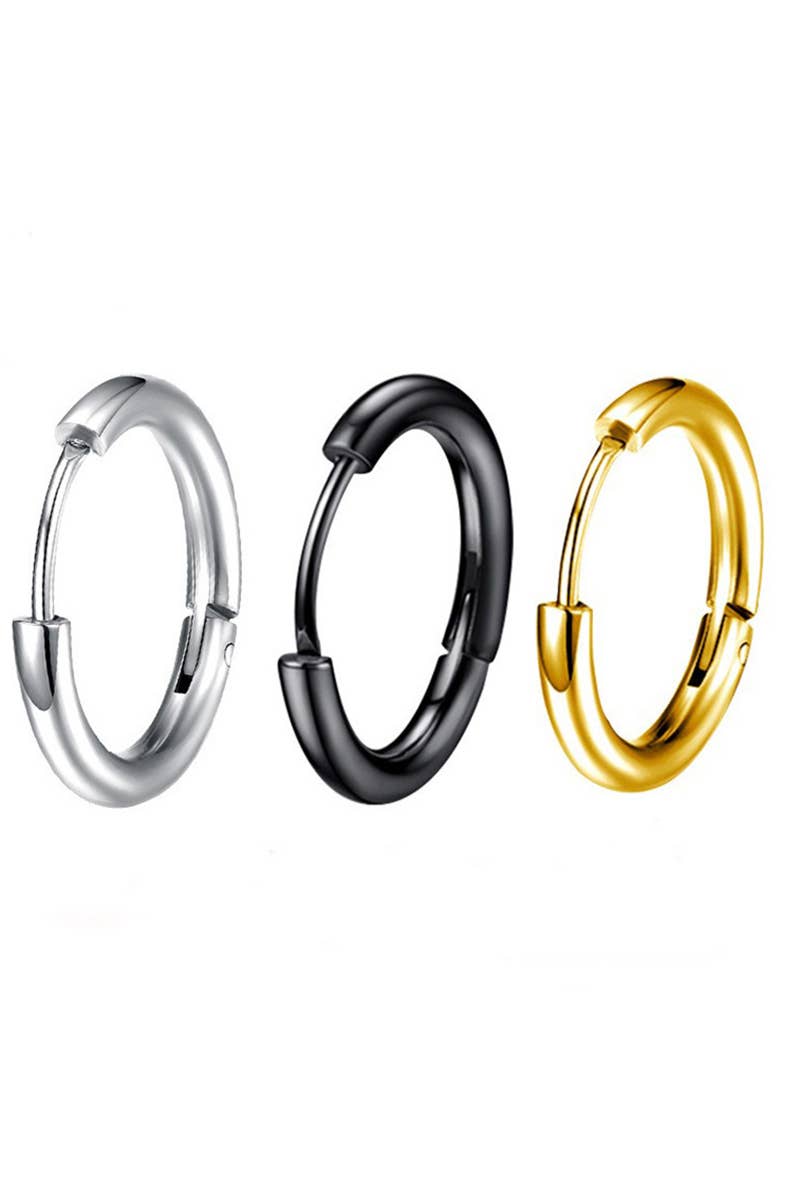 18K GOLD PLATED TITANIUM STEEL EARRINGS_CWAJE0390