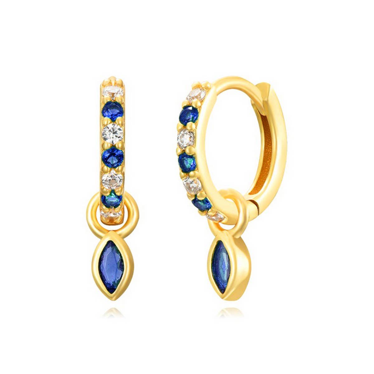 COLORFUL FRENCH TEMPERAMENT GEOMETRIC EARRINGS