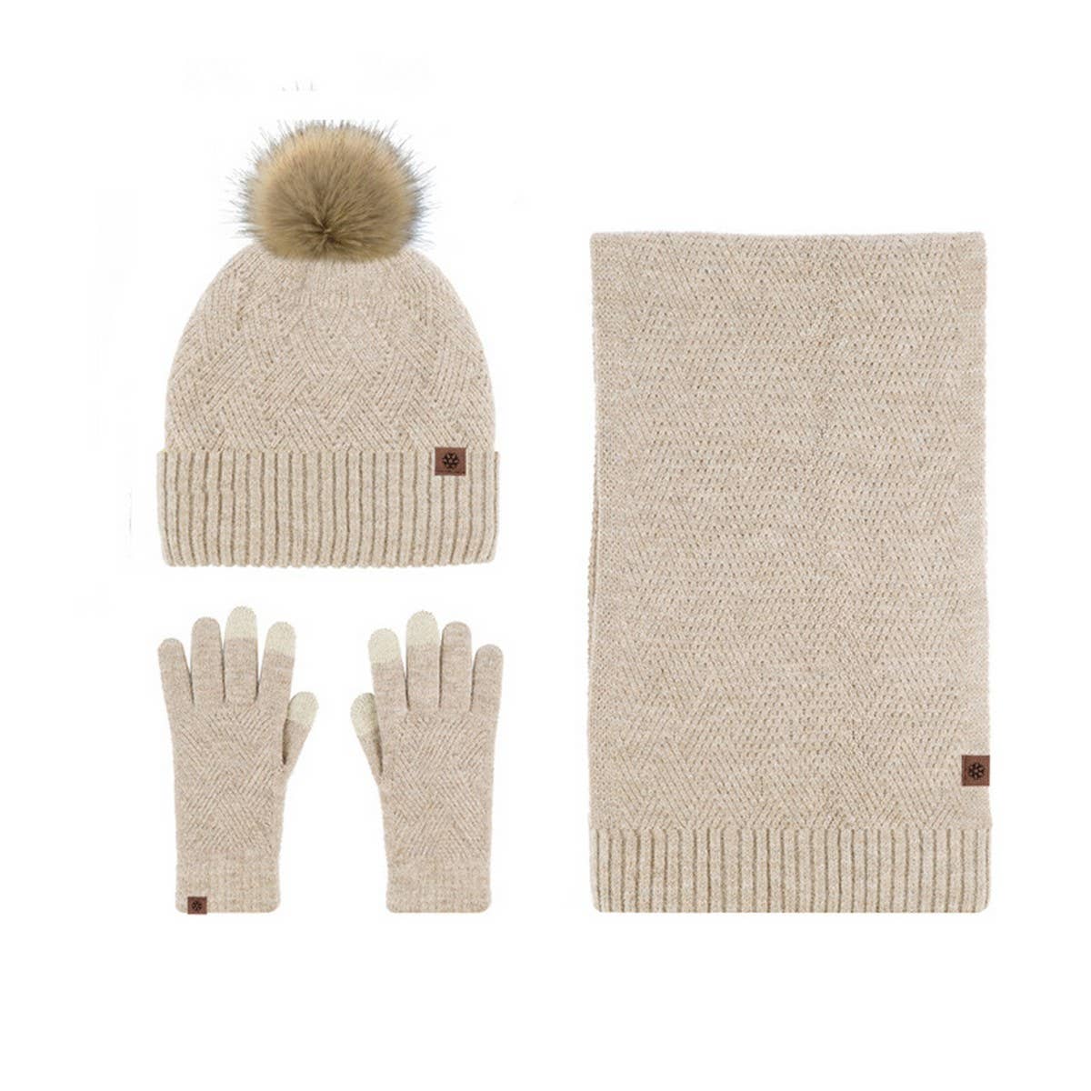 NEW SOLID COLOR WOOL KNITTED WARM THREE-PIECE SUIT_CWMM2776