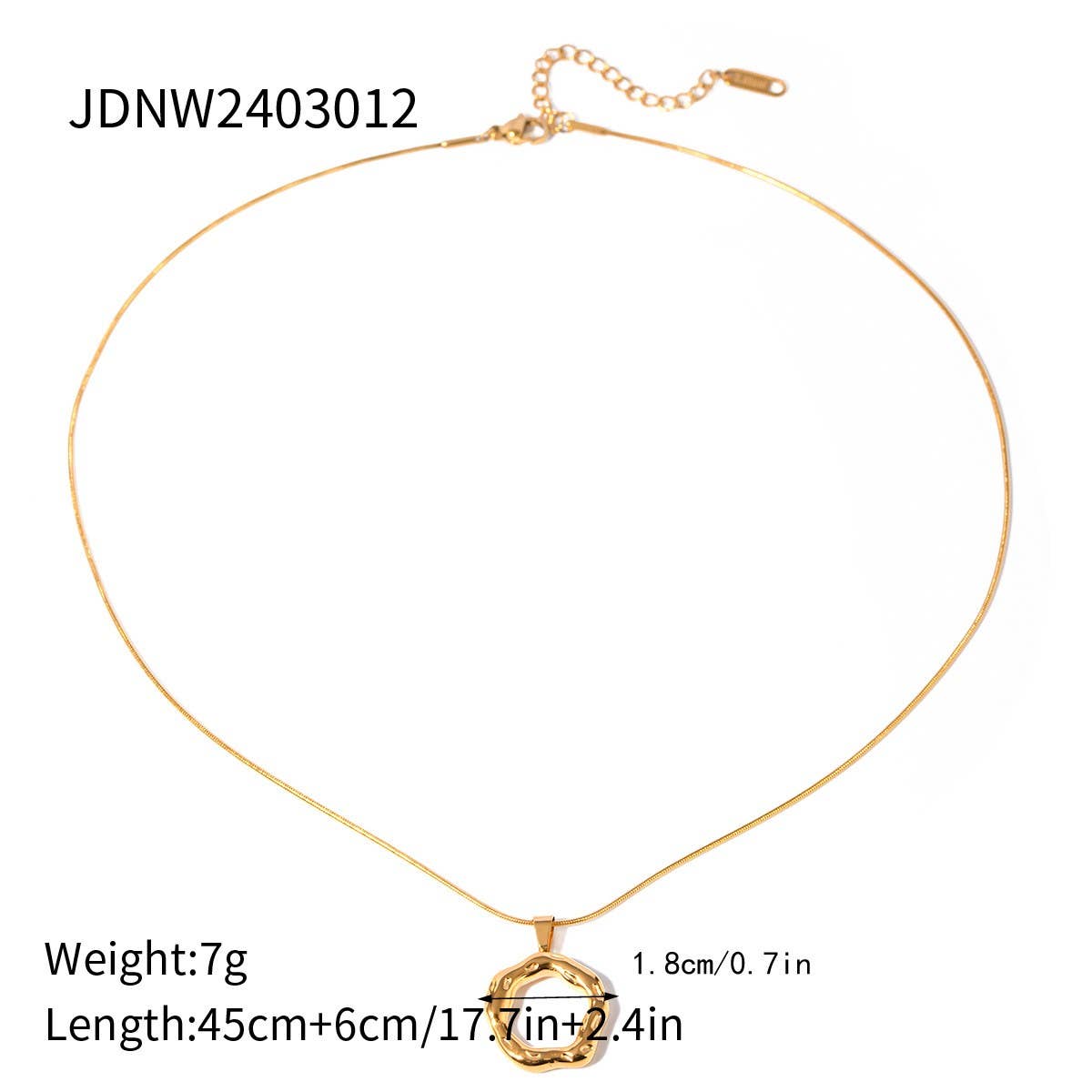 IRREGULAR HAMMERED ROUND SNAKE BONE NECKLACE