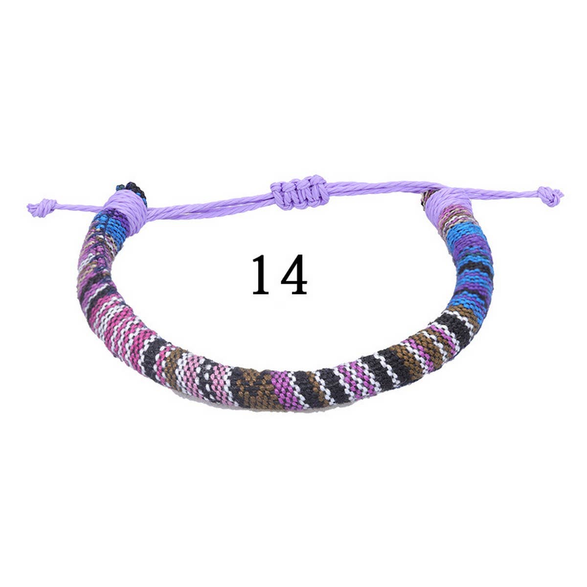 BOHEMIAN ETHNIC STYLE COLORFUL HANDWOVEN BRACELET_CWMM0538
