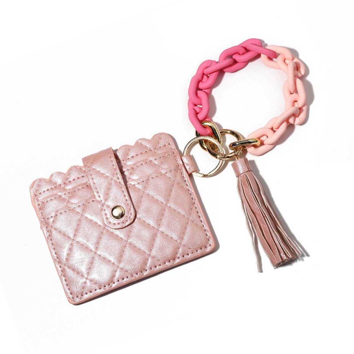 Macaron Wallet with Acrylic Clasp & Keychain_CWAB4962