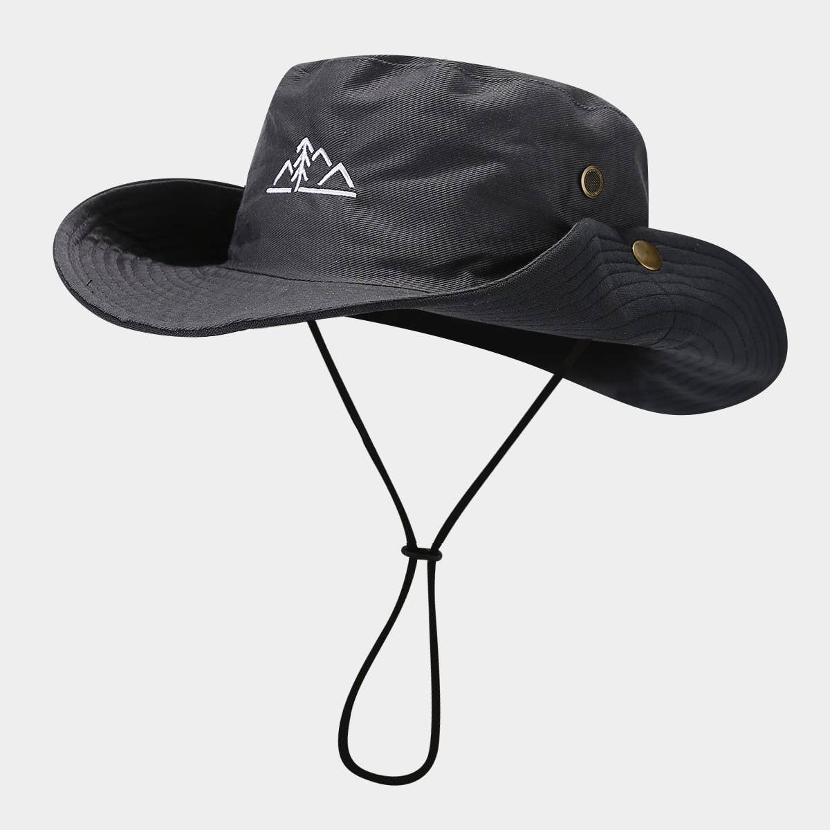 Men's & Women's Embroidered Wide Brim Sun Hat_CWAH3878