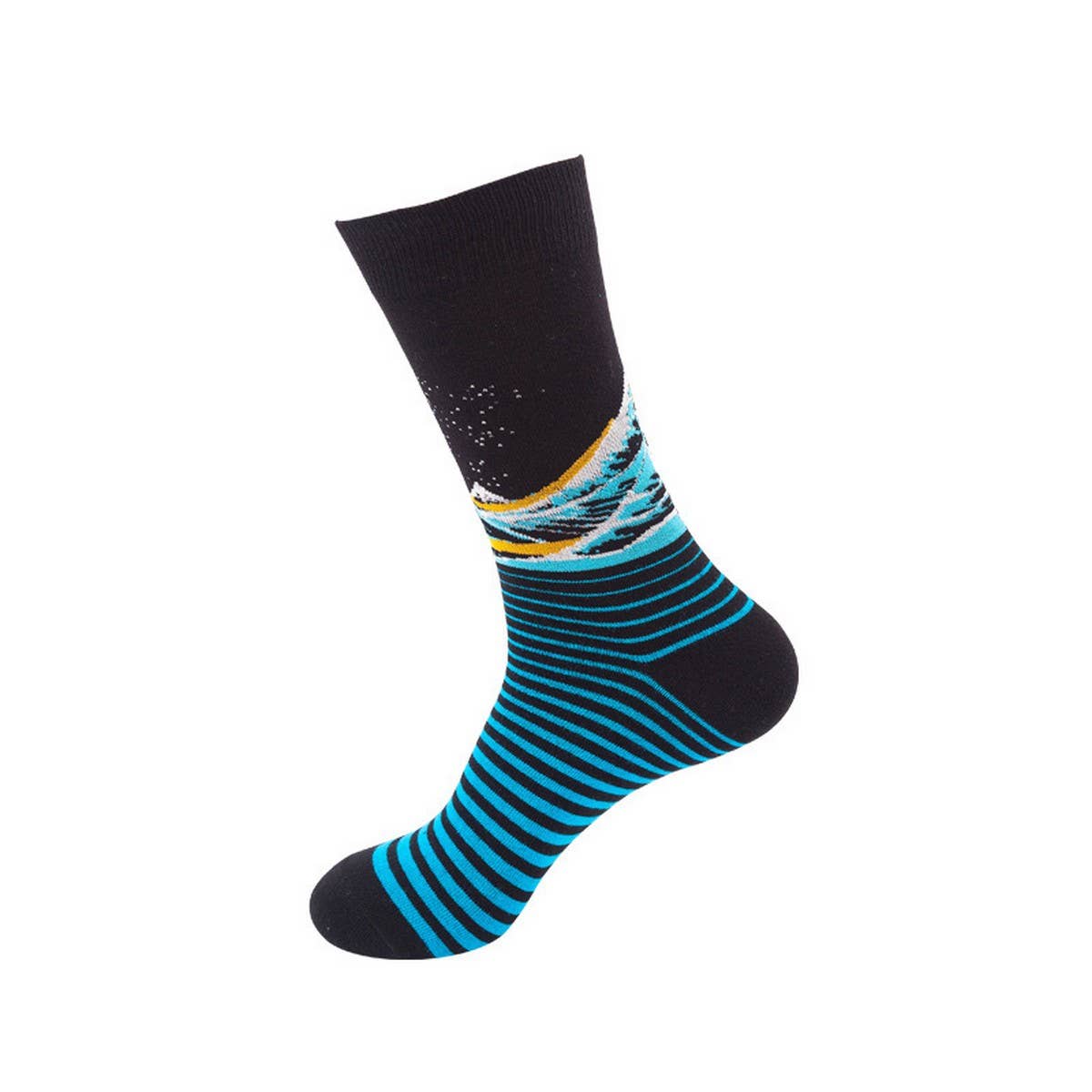 FASHION PERSONALIZED PRINTED MID-CALF SOCKS_CWMS1013