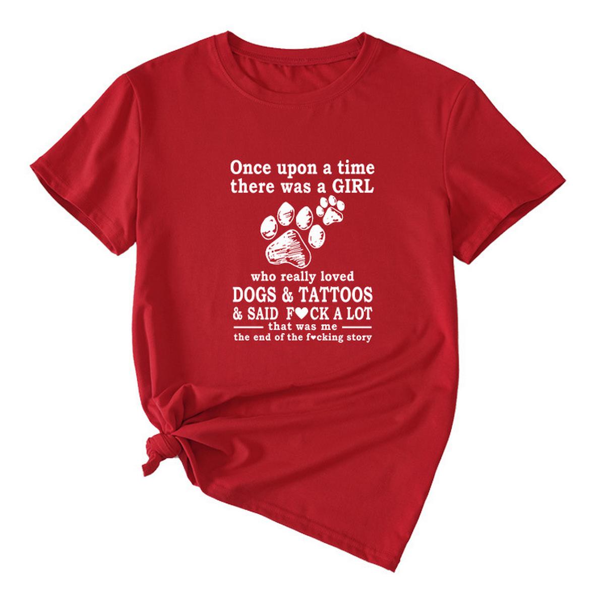Women's Casual Tee ? Letter Graphic Print