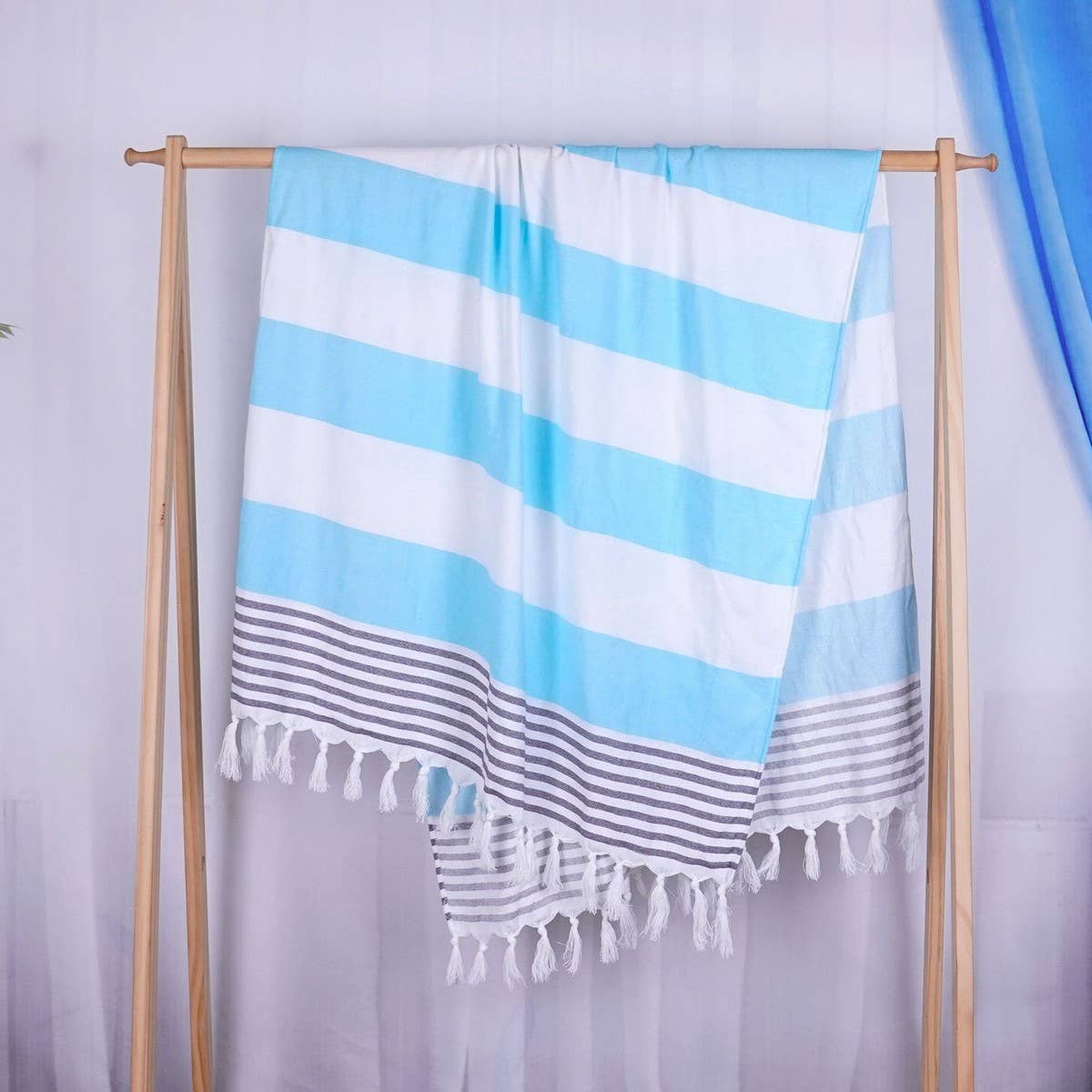 Striped Turkish Beach Towel Absorbent SunProtection_CWMM7666