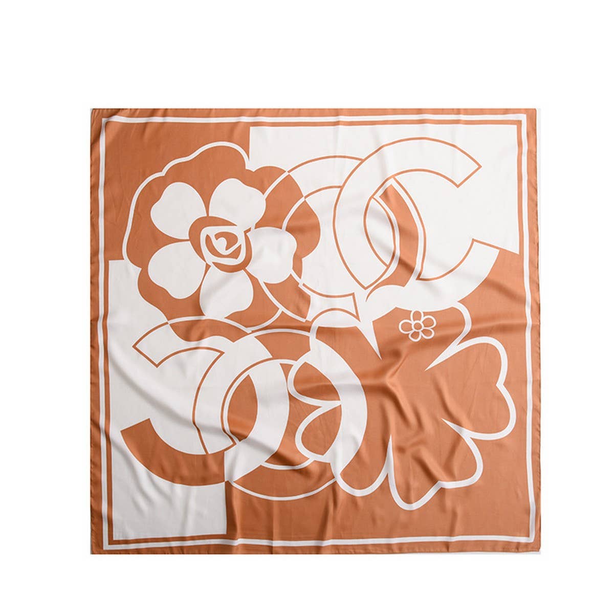 35"SATIN LARGE SILK SQUARE HAIR SCARVES WRAPS_CWASC0256