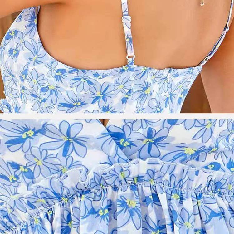 FLORAL PRINCESS SLIP DRESS
