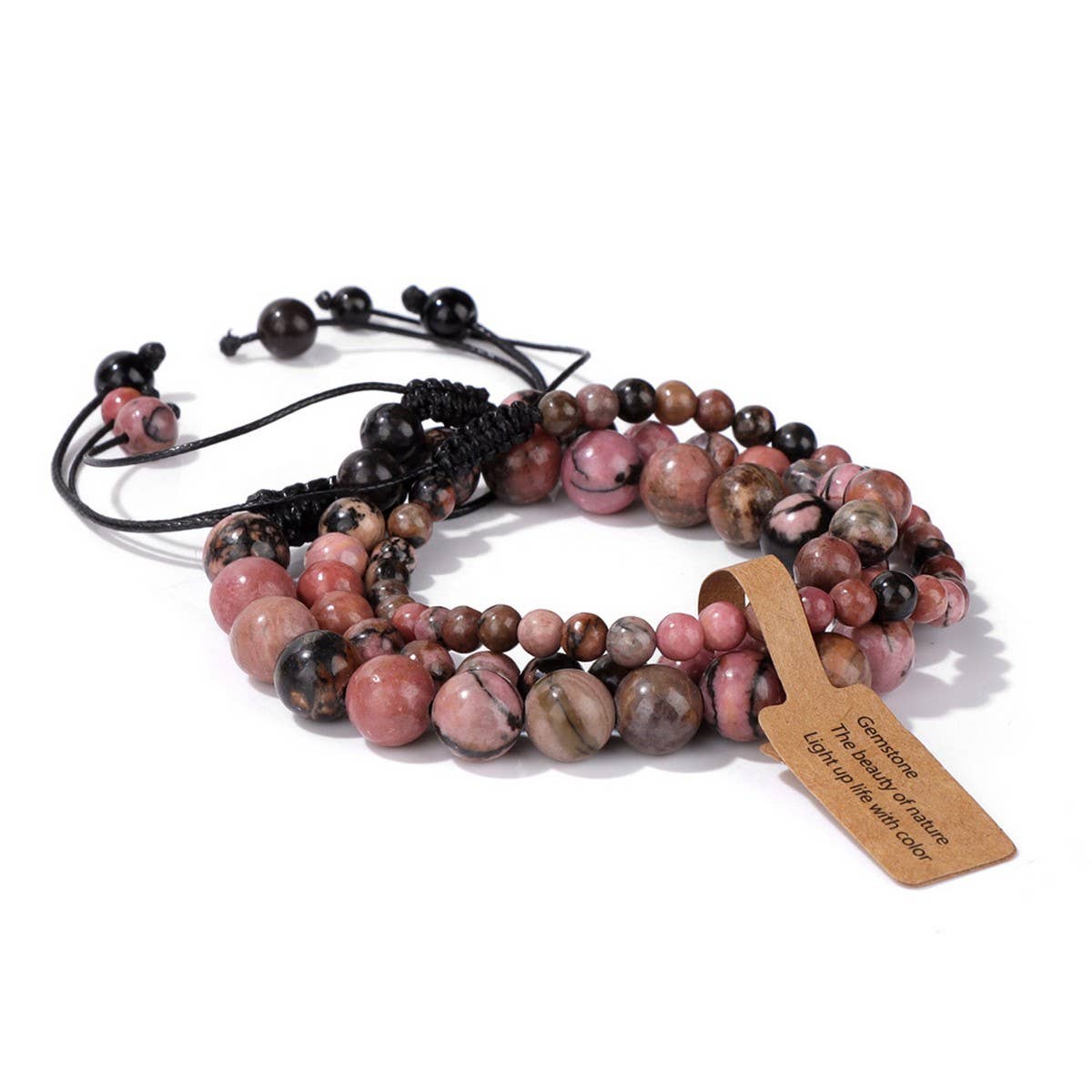 CWAJE4233_NATURAL STONE SIMPLE BRAIDED BRACELET