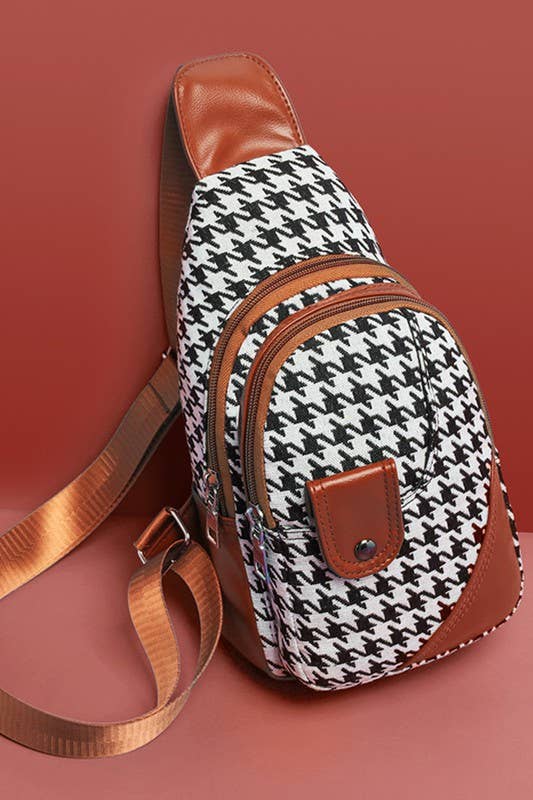 CASUAL PLAID ONE SHOULDER MESSENGER BAG_CUAB0023