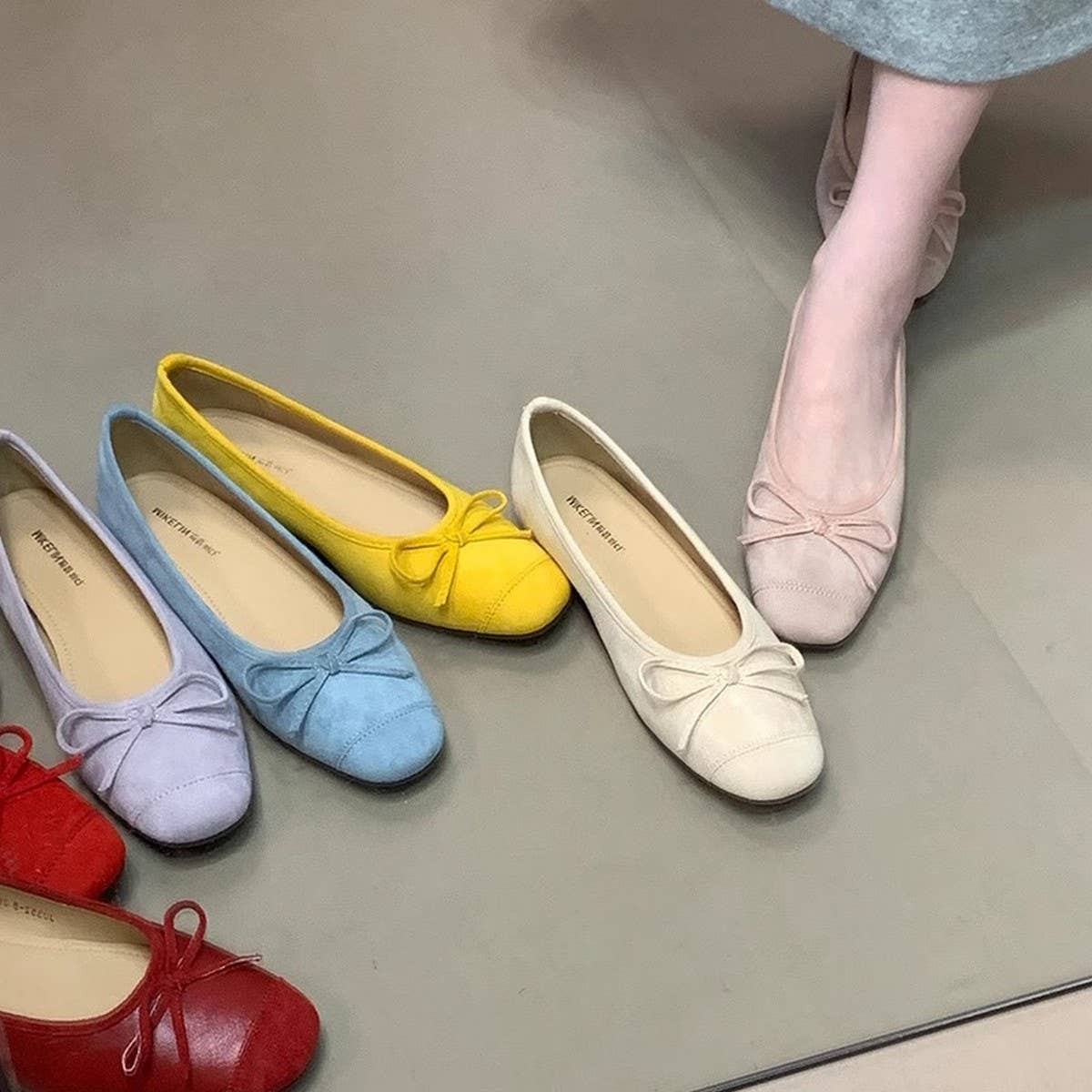 Summer Ballet Flats with Bow for Women_CWSHF0068