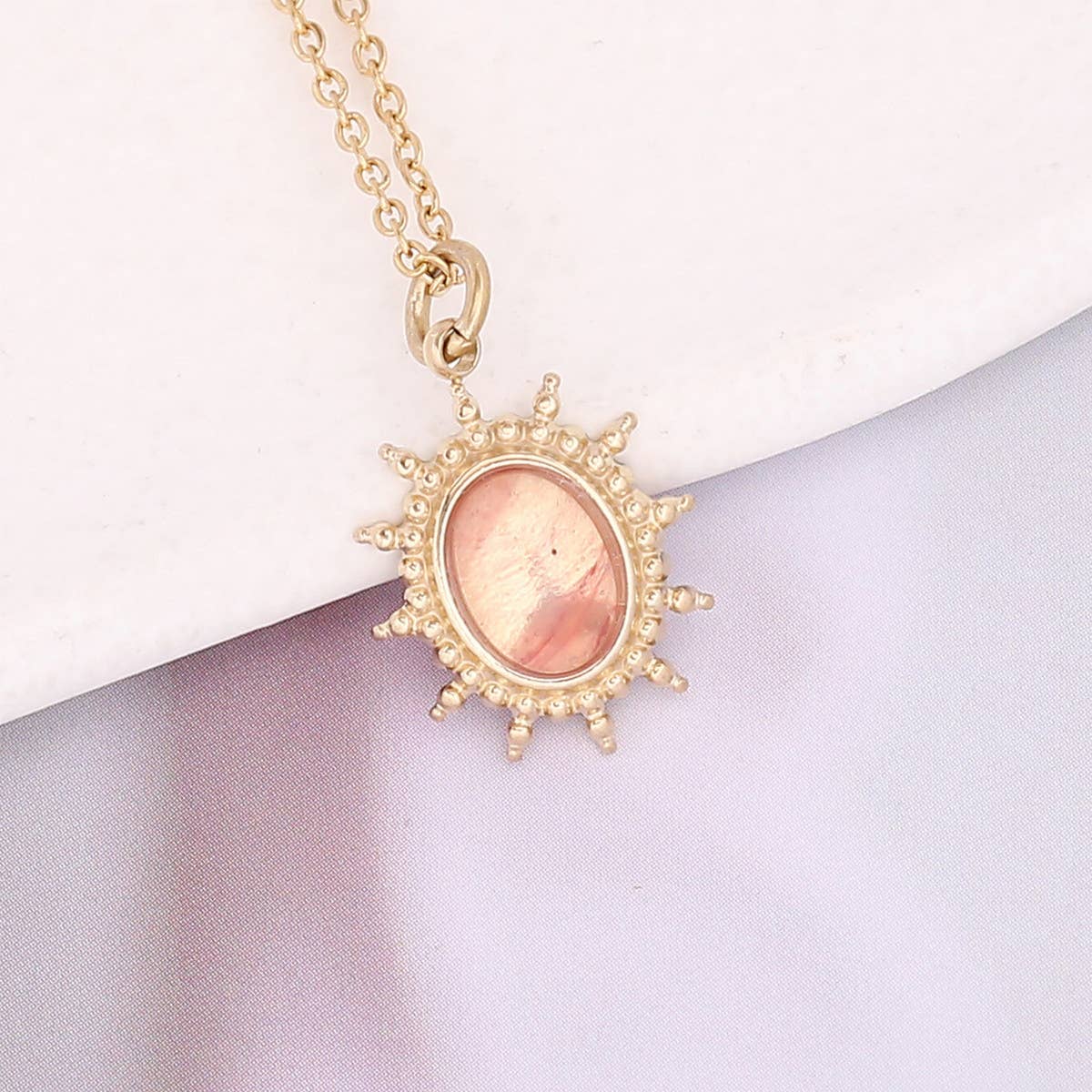 NATURAL STONE PENDANT NECKLACE