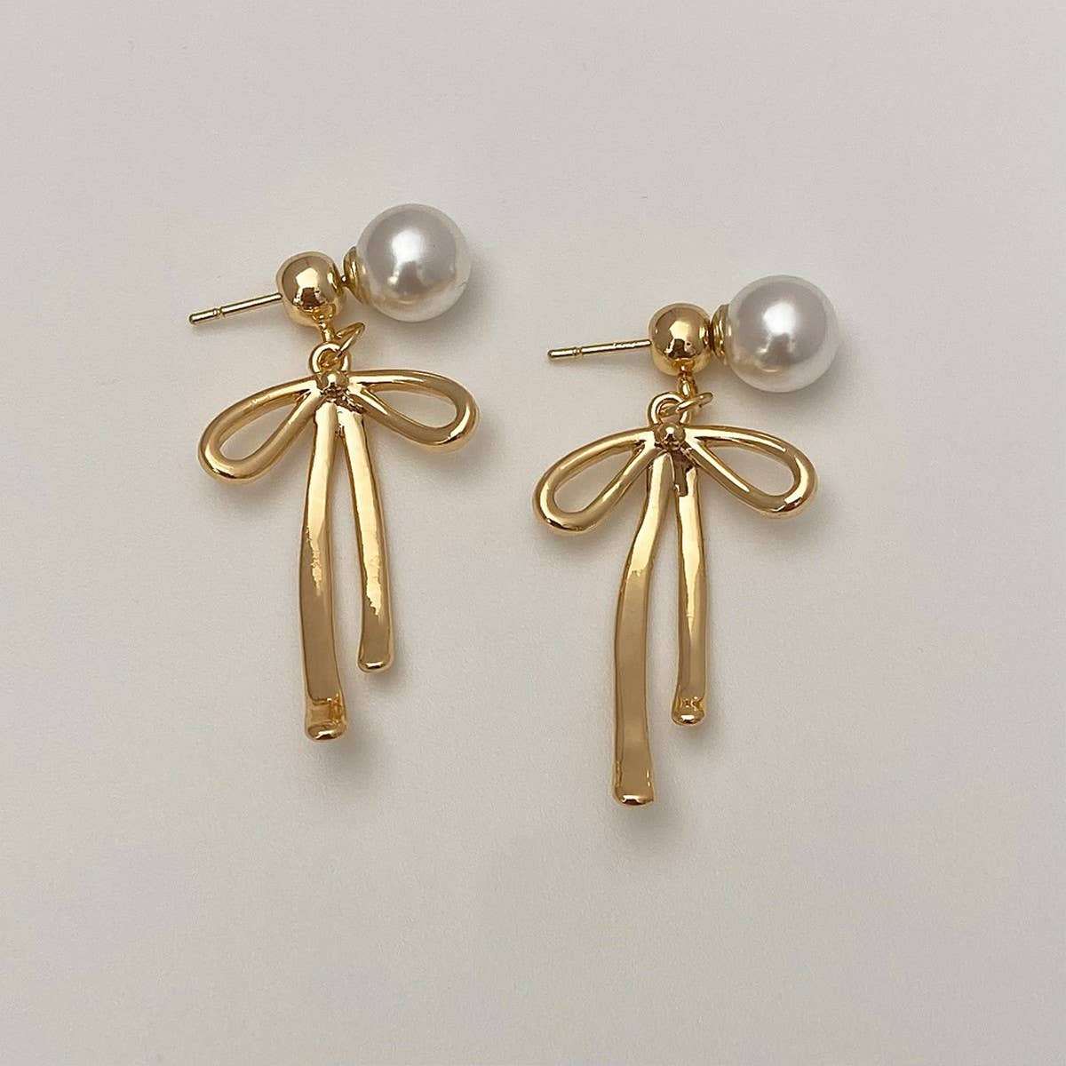 WOMEN'S FASHIONABLE LONG TASSEL BOW EARRINGS