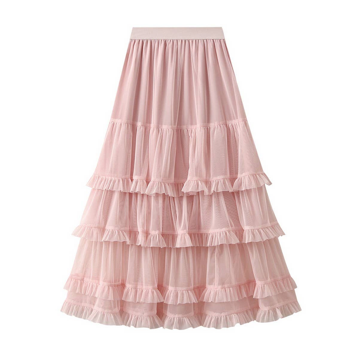Sweet Fairy-Tale Cake Layered Pencil Skirt