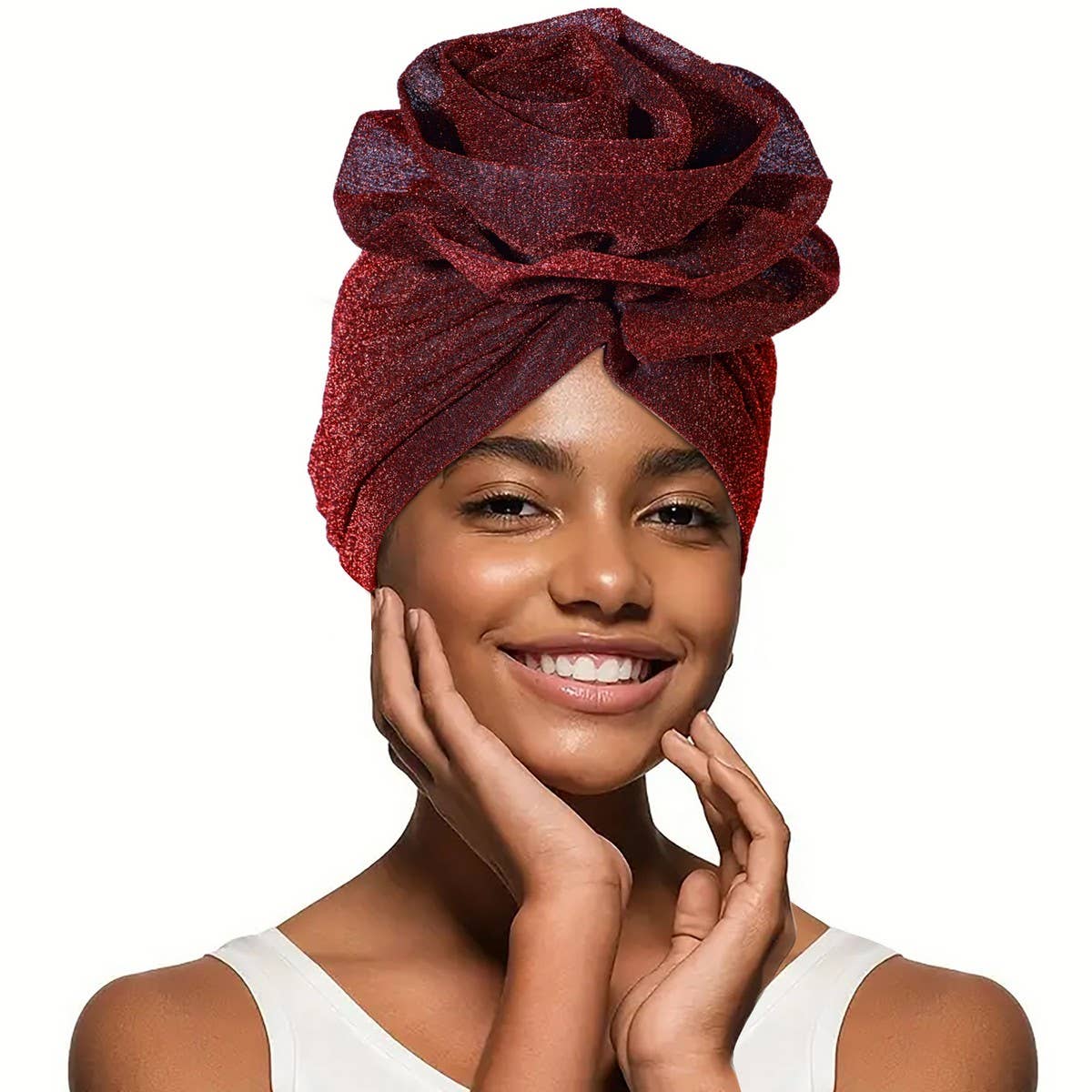 NEW LADIES BRIGHT SILK LARGE FLOWER HEADSCARF