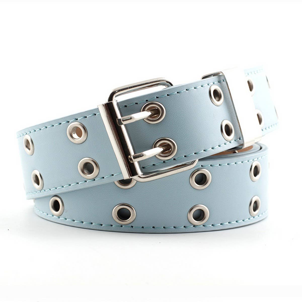 PUNK JEANS DOUBLE EXHAUST EYES WIDE PU BELT_CWABE0347