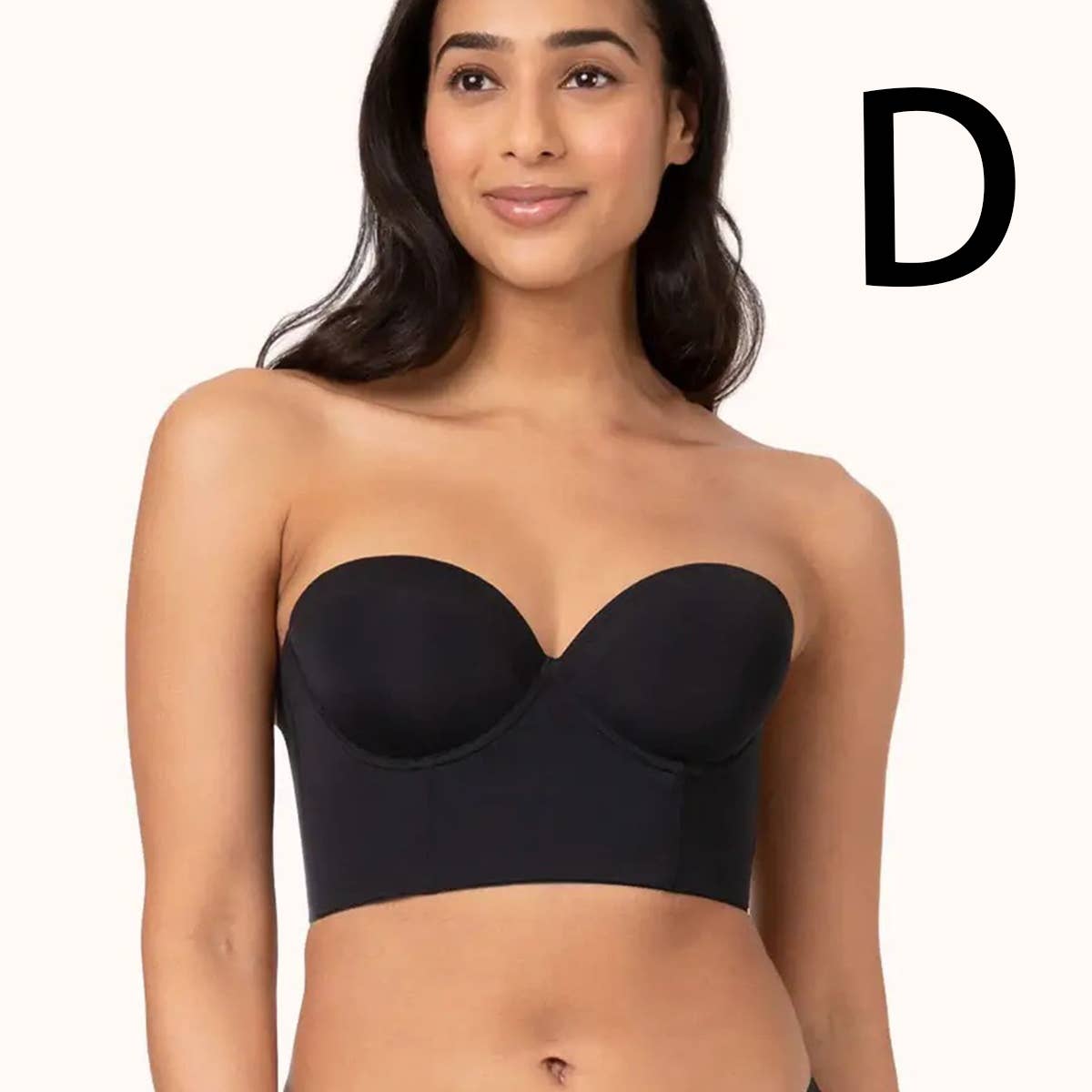 DETACHABLE SHOULDER STRAP BACKLESS TOP bralette-CWMU0045