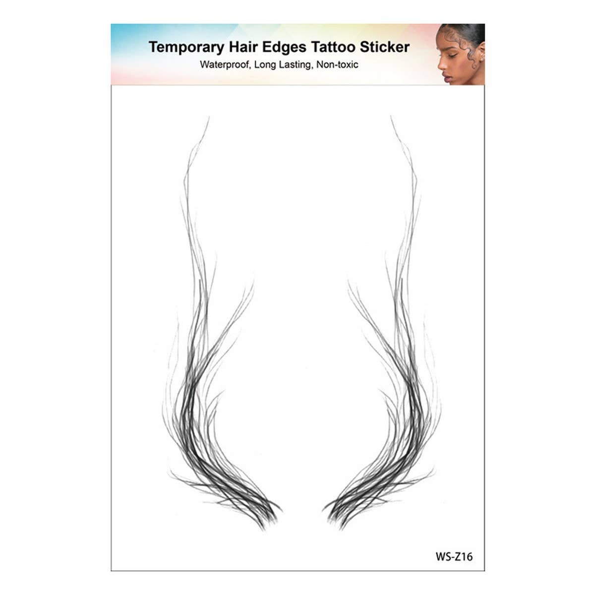 Baby Hairline Tattoo Stickers for Forehead Bangs_CWMM8336