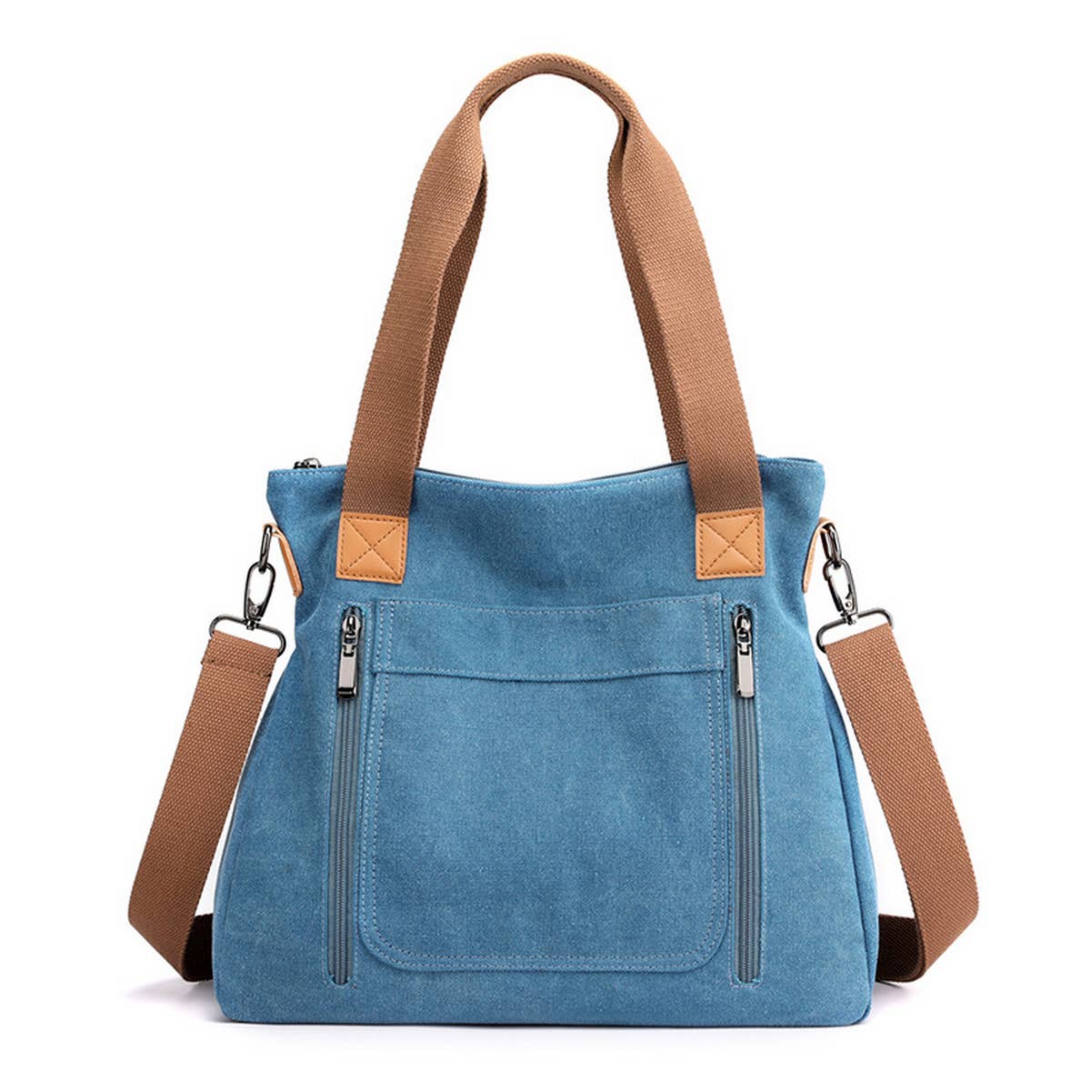 SIMPLE TRAVEL CANVAS SHOULDER CROSSBODY BAG_CWAB1292